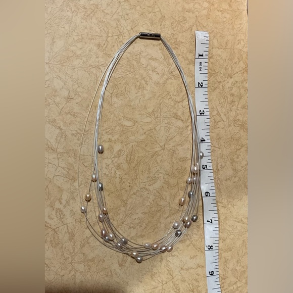 Honora:  Wire multi color string fresh. Water pearls about/ approximately 18” i - Picture 8 of 8